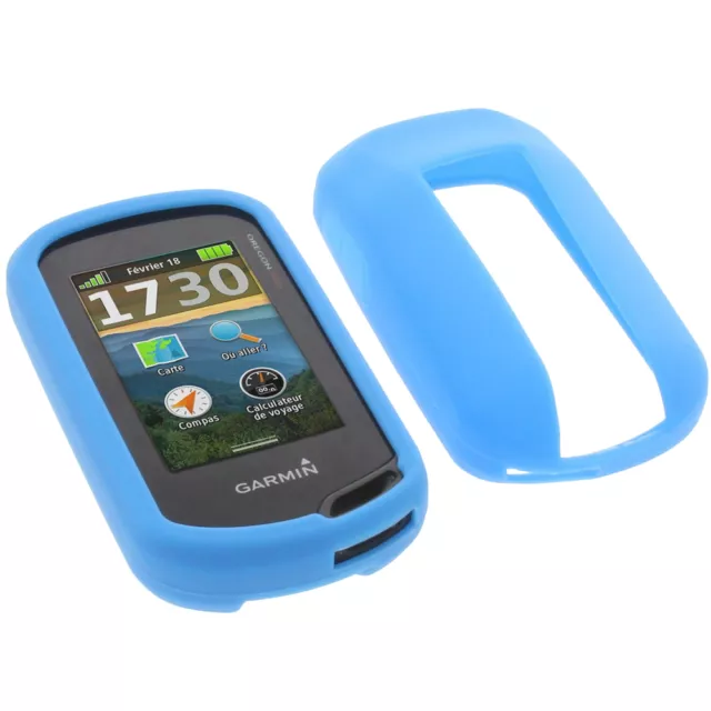 Tasche für Garmin Oregon 600 / 600t / 700 Schutz Hülle Silikon GPS Blau