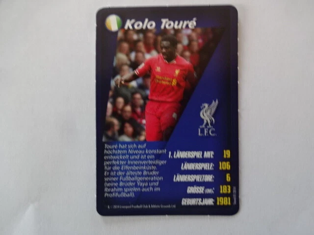 Collectible picture - world football stars - Kolo Toure - L.F.C