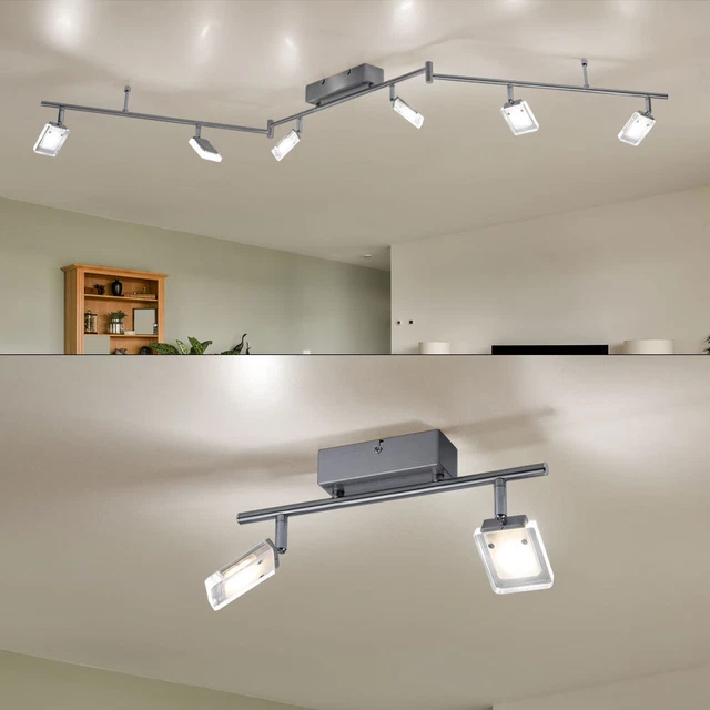 Decken Leuchte Arbeitszimmer Glas Strahler Spot Balken Büro Lampe Decken Leuchte Arbeitszimmer Glas Strahler Spot Balken Büro Lampe