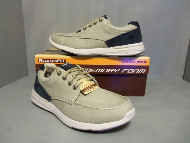 SKECHERS RELAXED FIT Elent Arven Men s Boat Shoes Beige NIB NEW Sizes 65494 59.95 PicClick