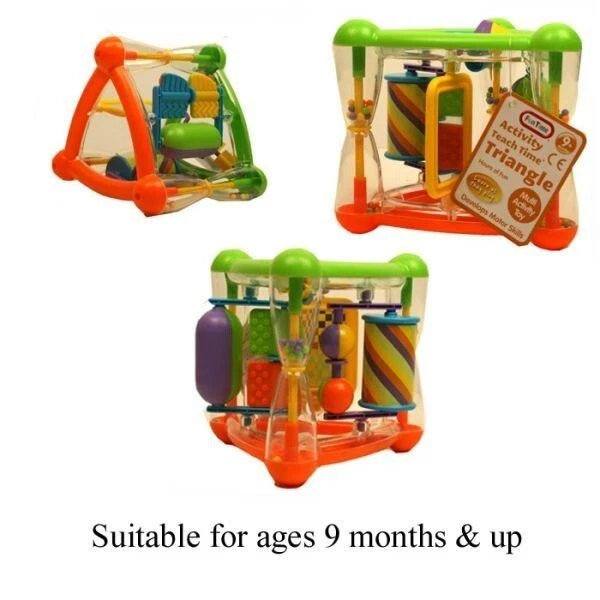 Teach Time Dreieck Spaß Zeit Kinder Kinder Spielzeug Kleinkind 9 Monate +