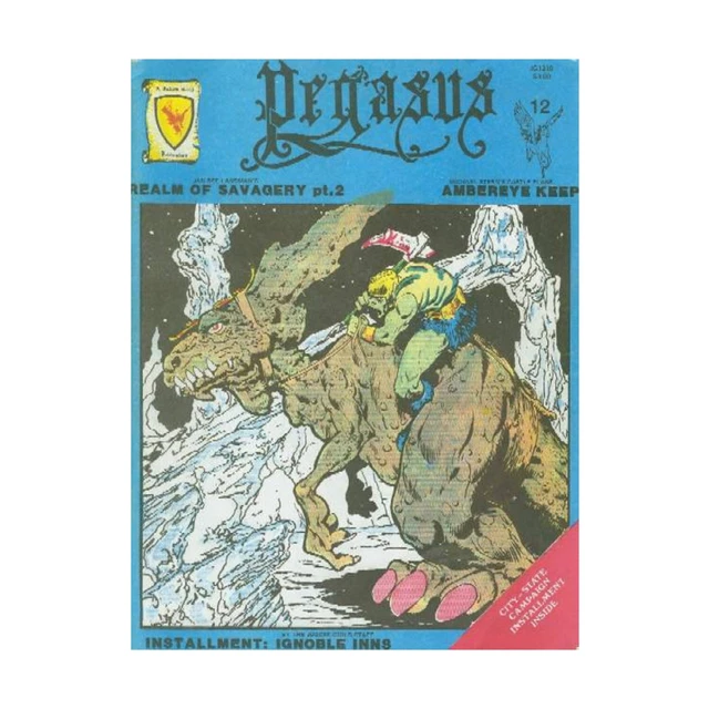 Judges Guild Pegasus #12 "Ignoble Inns City-State Campaign Installment" VG+
