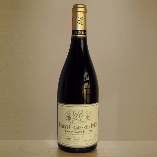 GEVREY-CHAMBERTIN "LAVAUT-SAINT-JACQUES" 1er cru 2001  (Lucien Le Moine), racé
