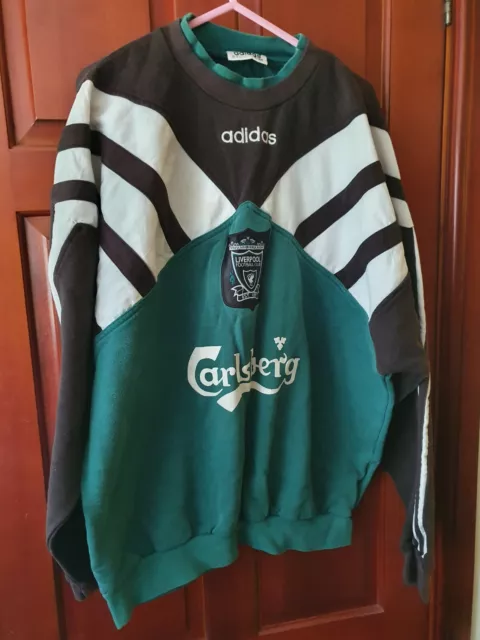 LIVERPOOL 1995 1996 Men s Sweatshirt Training Shirt Vintage 90s GB