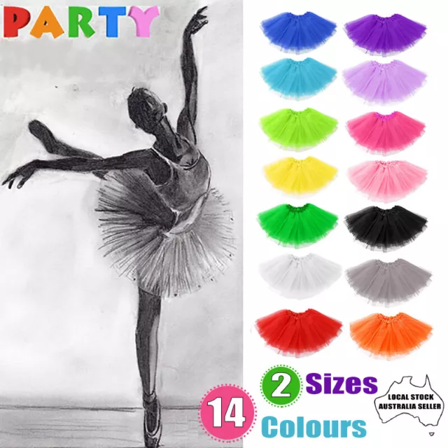 Women Adults Girl Kid Tutu Skirt Princess Dressup Party Costume Ballet Dancewear