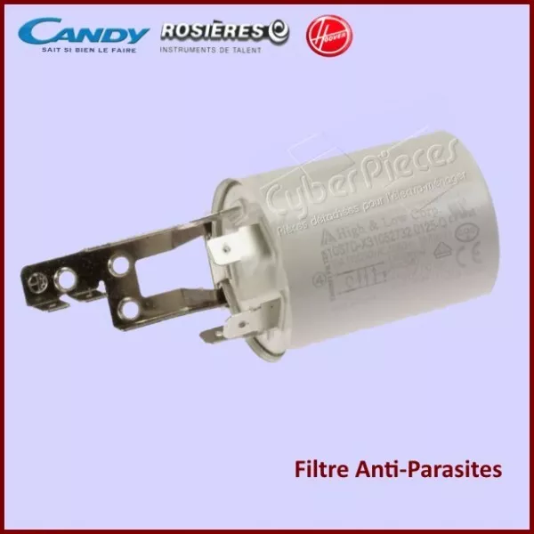 Condensateur antiparasites 0.1µF + 2x0.05µF pour Candy Hoover 91200489