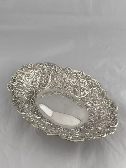 Sterling Silver Bowl FRUIT BOWL 1891 London ANTIQUE Victorian W COMYNS Dish