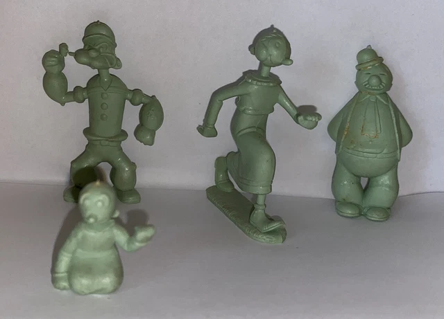 Marx Cartoon Character Figures Popeye Sailor Man Olive Oil Wimpy Swee Pea Marx Cartoon Character Figures Popeye Sailor Man Olive Oil Wimpy Swee Pea