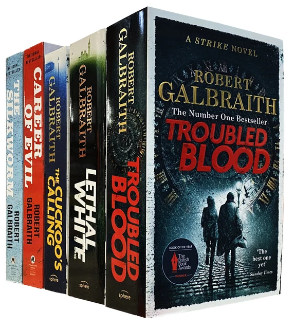 CORMORAN STRIKE SERIES 5 Books Collection Set by Robert Galbraith Troubled Blood EUR 45,91