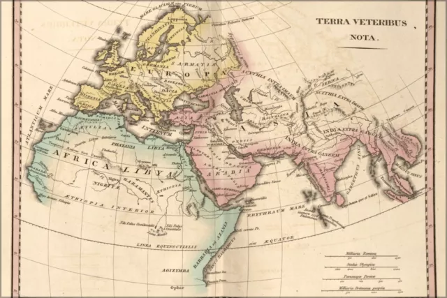 Poster, Many Sizes; Map Of Ancient Europe Asia Africa 1826