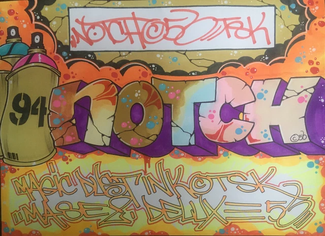 NOTCH 56 BRONX Markers on paper 21x28cm Seen/Cope2/Quik/Aone/Serve/Ces