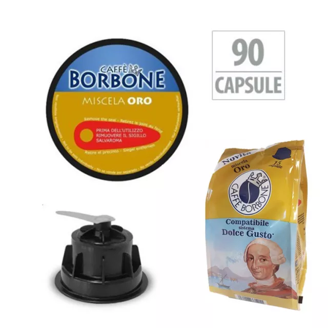 Caffe Borbone Compatibili Nescafè Dolce Gusto 90 Capsule Cialde Miscela Oro