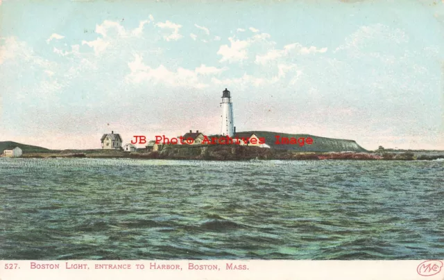 MA, Boston, Massachusetts, Boston Light House at Harbor Entrance