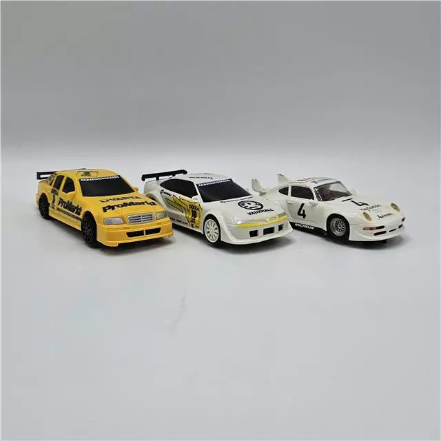 3X Scalextric Cars Vauxhall, Porsche, Mercedes-Benz Untested