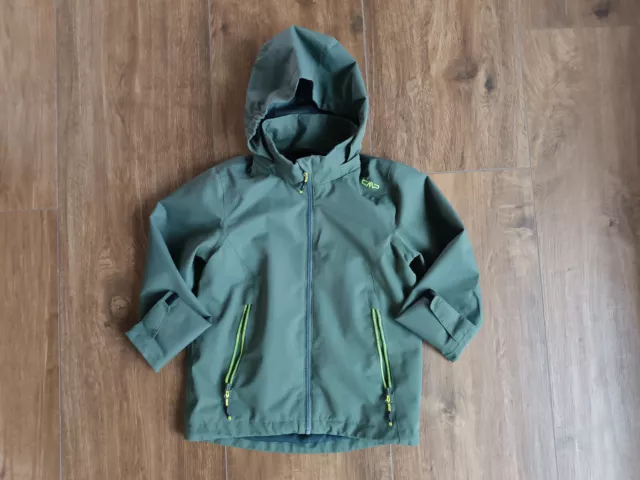 Regenjacke Windjacke Matschjacke Jacke mit Kapuze Größe 128 Junge CMP