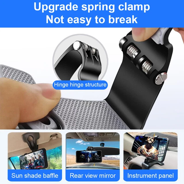 Spida Mount 360° Universal Cell Phone Car Dashboard Holder Stand Bracket Clip US 3