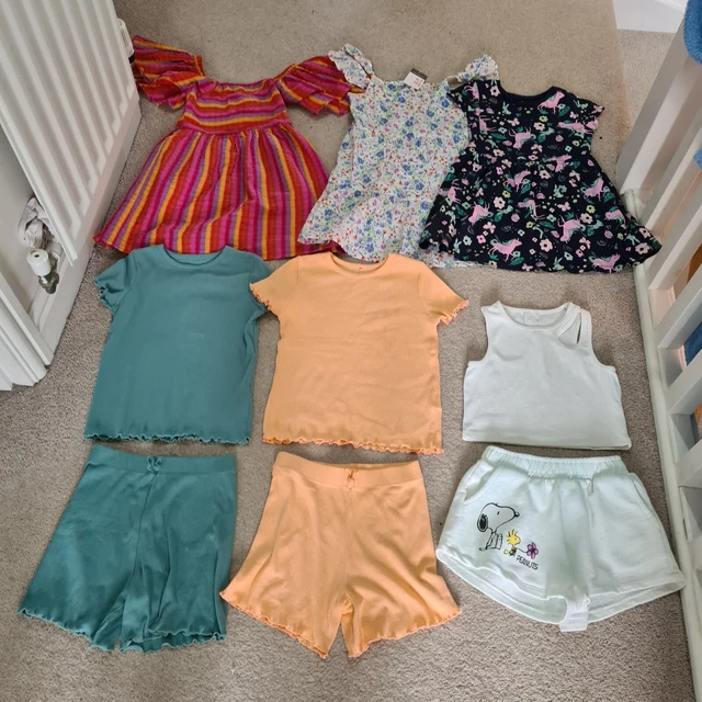 girls summer bundle 4-5 years vg outfit holiday clothes