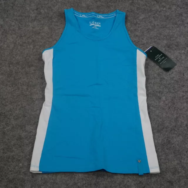 Ralph Lauren Active Tank Top Womens Extra Extra Small XXS Blue Athletic Running