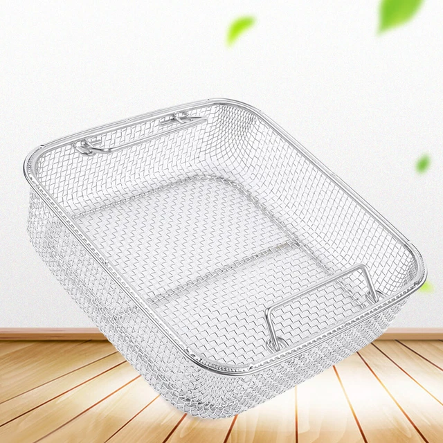 Mesh Tray Wire Basket Sterilization Cleaning Tray Surgical Holding Instruments