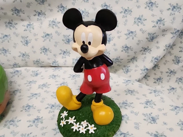 Disney Mickey 6 1/2 in Mouse Garden Statue / Figure Resin Statue