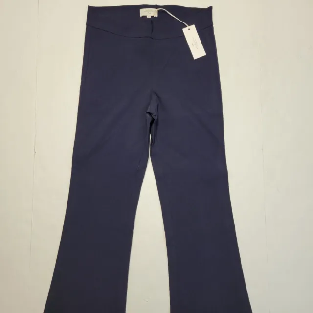 NEW $238 Avenue Montaigne LEO Pants Women's Size 4 MEDIUM Navy Blue Made In USA