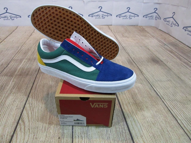 BRAND NEW Vans Old Skool Yacht Club Blue Green Yellow Red Color Block Men's *