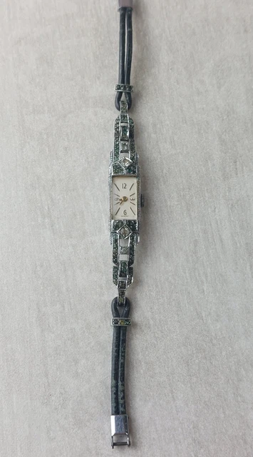 Ancien Bracelet montre mécanique En Argent Massif Silver