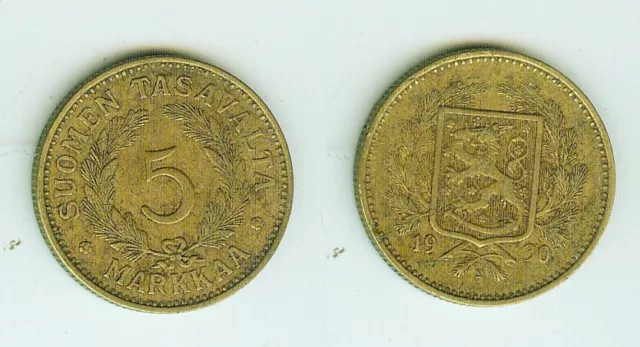 5 Markkaa. 1930    Finnland