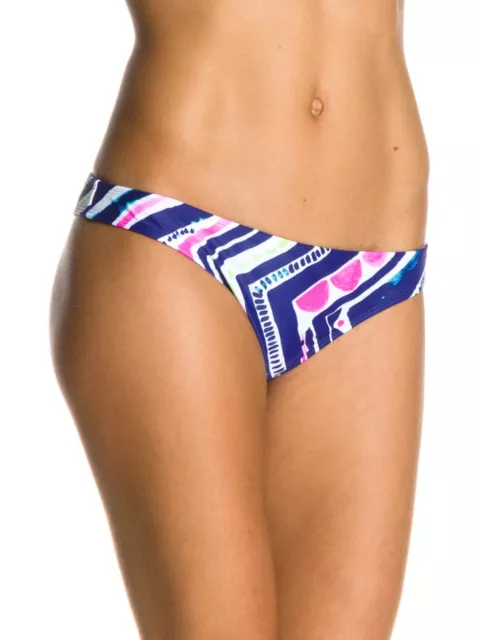 NWT ROXY Bikini SET Graffiti Beach Women Size M L Bandeau Reversible Bottom Swim 3