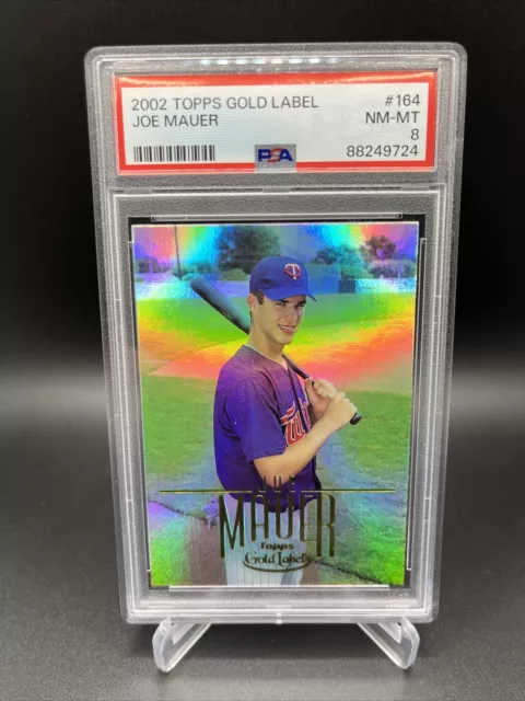 2002 Topps Gold Label JOE MAUER (HOF) RC - PSA 8 🔥