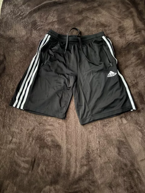 Adidas Aeroready Medium Shorts Soccer Running Athletic Adult Men’s Black