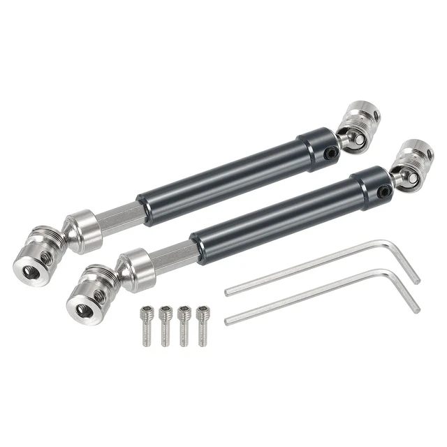 RC Car Drive Shaft CVD Drive Shaft with M4 Screws Aluminum Alloy Steel Grey