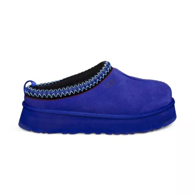 UGG TAZZ NAVAL Blue Suede Mule Platform Shoes Women's Slippers Size Us ...