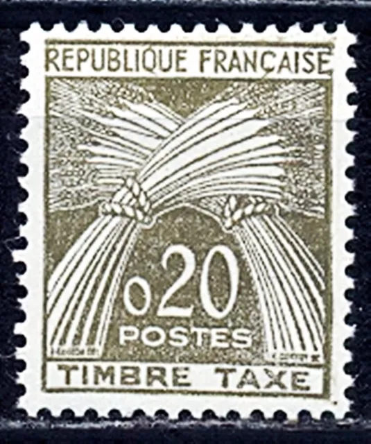 Timbre France Taxe N° 92 **  Neuf Sans Charniere