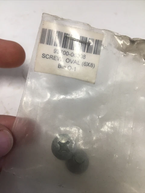 OEM NOS HONDA 6x8 Oval Screw 93700-06008 SET OF 2 dg £10.38 - PicClick UK