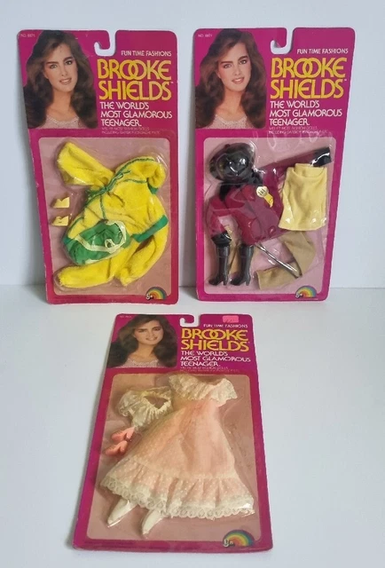 3 x Brooke Shields 1982 Fun Time Fashions Outfits | New Carded | See Description