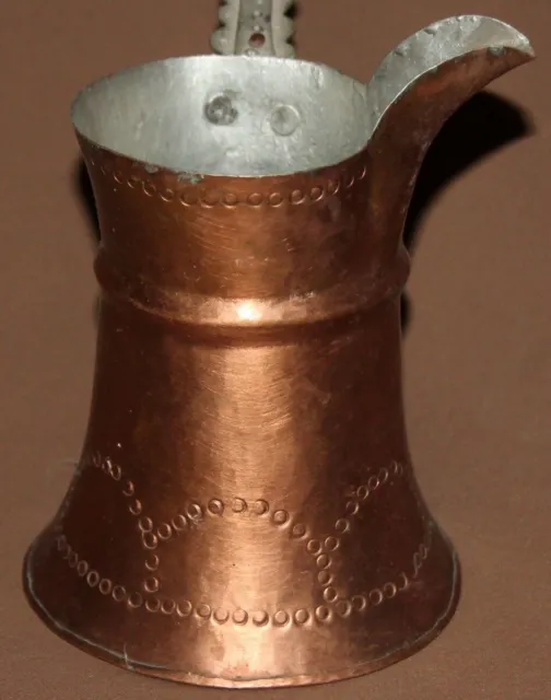 Vintage hand crafted copper coffee pot