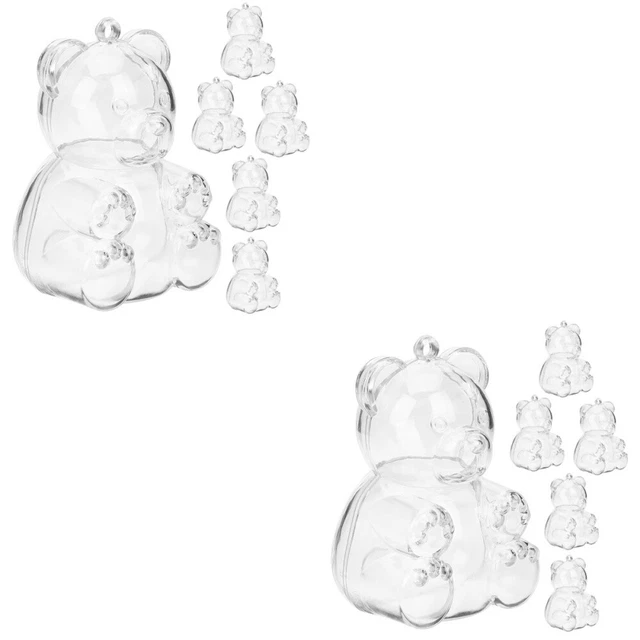 12 piezas frasco de caramelo transparente caja de dulces para regalo embalaje de dulces para el hogar