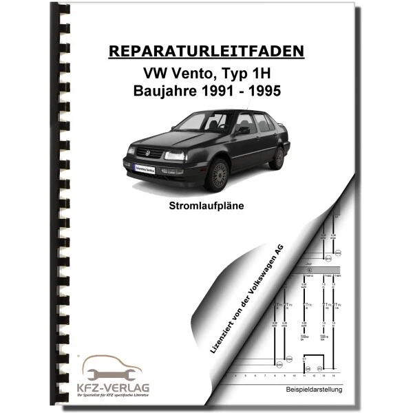 VW VENTO TYPE 1H 19911995 circuit diagram schematic wiring electrical