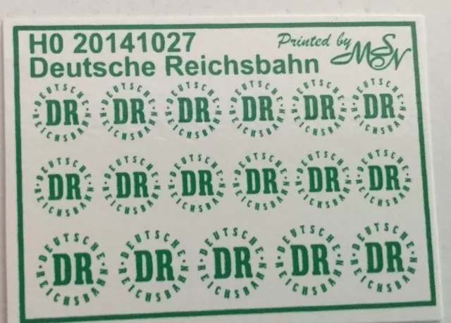 Deutsche Reichsbahn grün Decals 1:87 oder H0