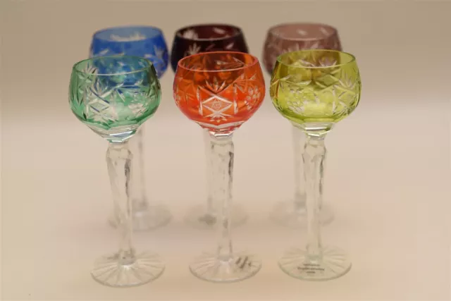 6 Unknown Maker Grape Cordial Cordials 5 5/8 Inch