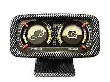 Off Road Car Clinometer 4X4 Inclinometer Dash Mounted Carbon Face - Glm002