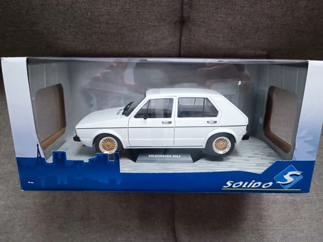 Volkswagen Golf Solido Scale Model Cars 1/18 L- White Custom 1983  neuve