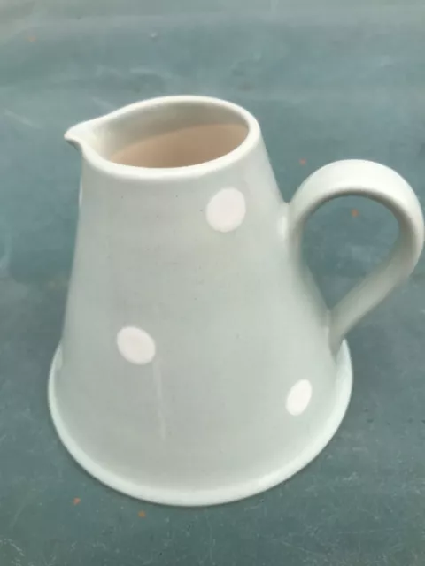 Susie Watson, green milk jug ( decorated with large white polka dots)