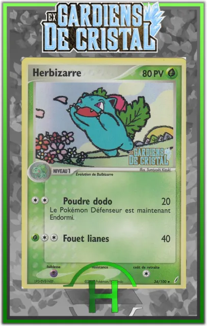 Herbizarre Holo - EX:Gardiens de Cristal - 34/100 - Carte Pokemon Française