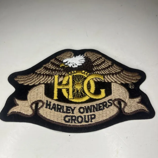 Eagle Gold 4 1/2" Patch ~ Harley Davidson Owners Group HOG H.O.G.