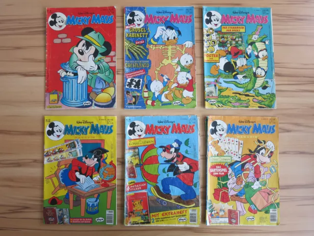 Walt Disneys Micky Maus 1993 Nr. 45; 1994 Nr. 4, 25, 37, 49, 51