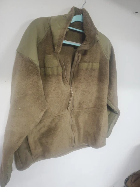 US Army USAF ECWCS Level 3 Multicam Coyote Brown Fleece Jacket medium regular
