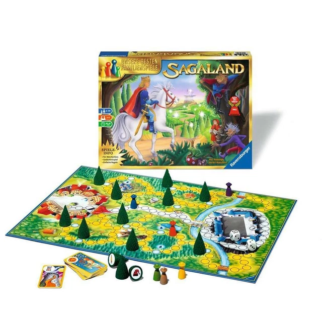 Ravensburger Sagaland Gesellschaftsspiel Kinderspiel Familienspiel Merkspiel 2