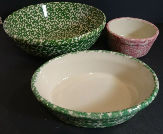 Gerald Henn Roseville Spongeware CHOICE 5" or 10" Bowl or 8" Oval Baking Dish